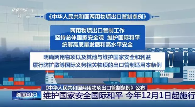 司法部、商務部負責人就《中華人民共和國兩用物項出口管制條例》的有關問題答記者問