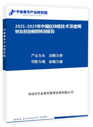 2021-2025年中國區塊鏈技術深度調研及投資前景預測報告