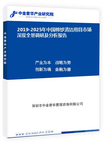 2019-2025年中國棉紗清潔用具市場深度全景調研及分析報告