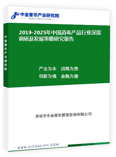 2019-2025年中國消毒產品行業深度調研及發展策略研究報告