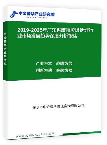 2019-2025年廣東省廢物垃圾處理行業市場發展趨勢深度分析報告